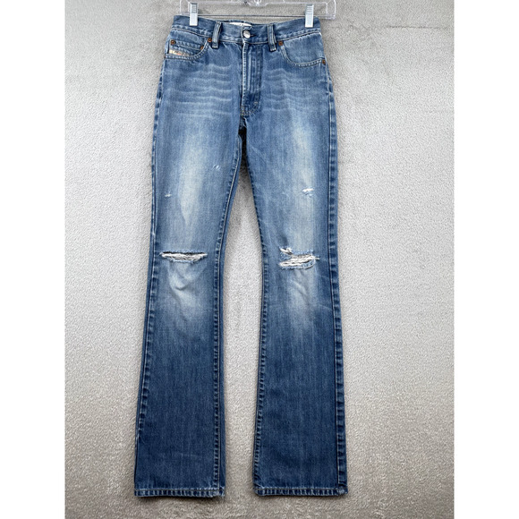 Diesel Denim - Diesel Jeans Women 26 Blue Bootcut 32" Inseam Italy Made 100% Cotton Midrise Y2K